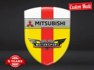 Mitsubishi Pegatinas Silicona Auto Resistentes Limitadas Alta Calidad